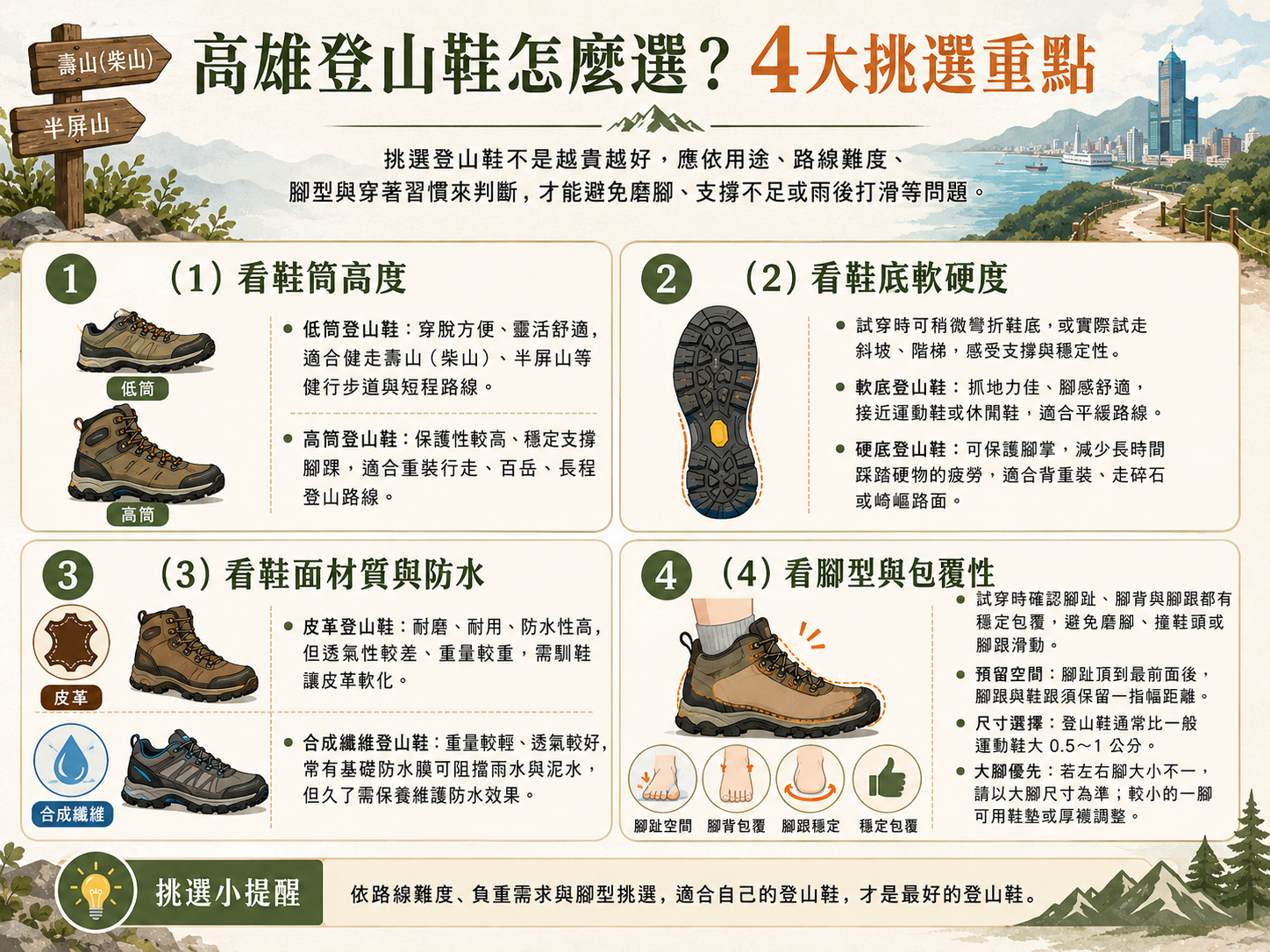 高雄登山鞋選擇