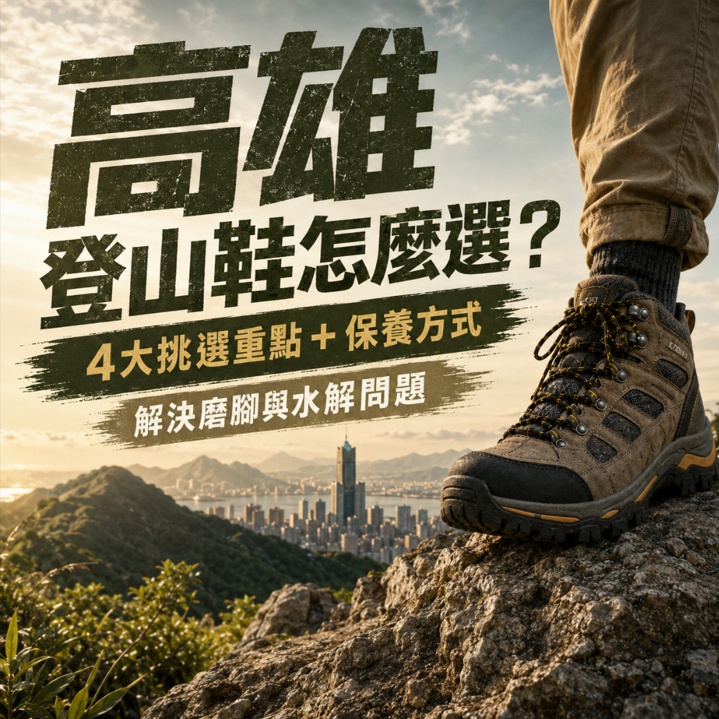 高雄登山鞋怎麼選？4大挑選重點＋保養方式，解決磨腳與水解問題